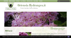 Desktop Screenshot of ortensiahydrangea.it